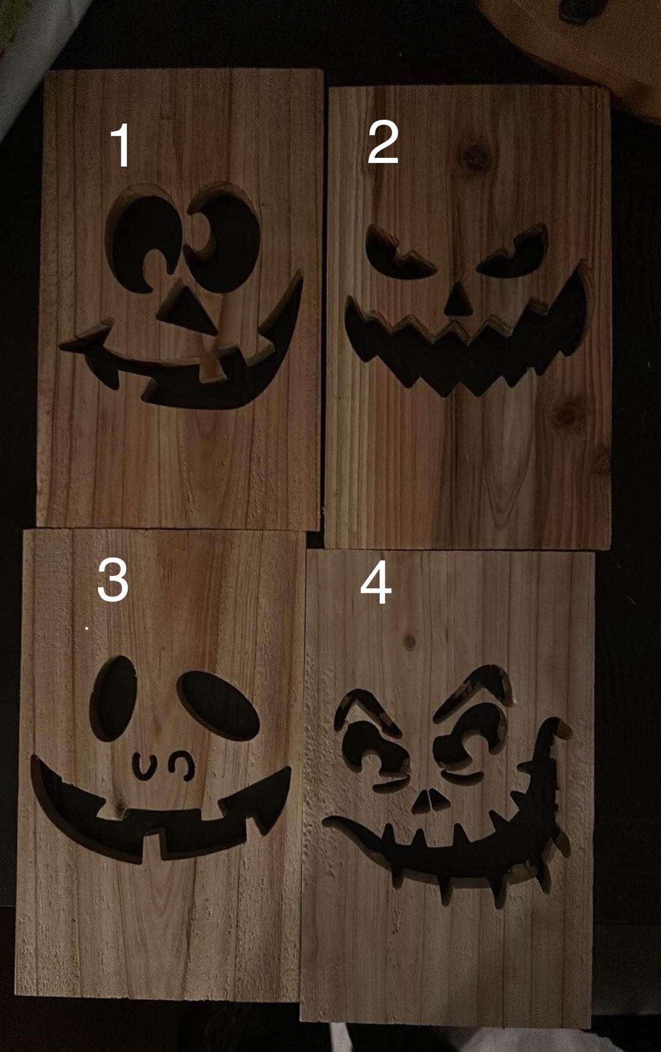 Wooden Jack O’ Lanterns