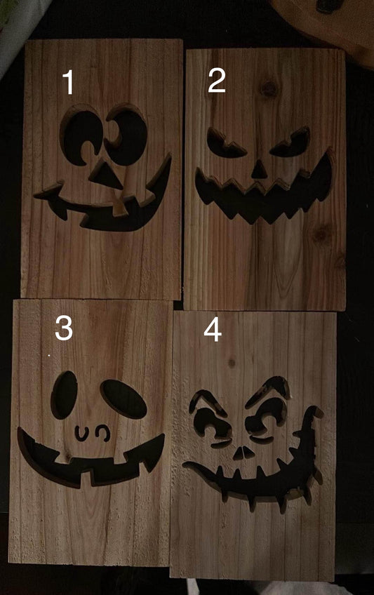 Wooden Jack O’ Lanterns